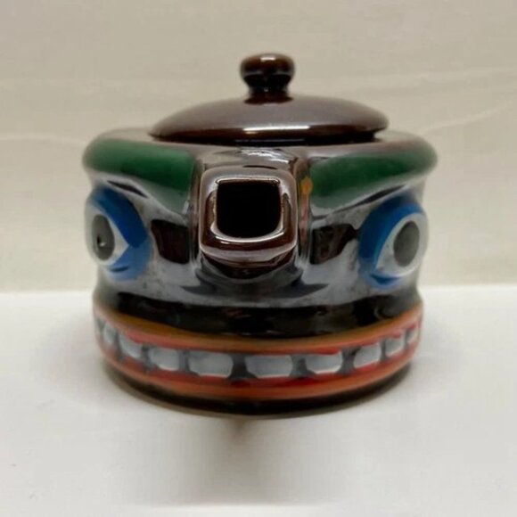 Vintage Native American Creamer Stackable Totem Mask Victoria Ceramics Japan EUC - Picture 6 of 15